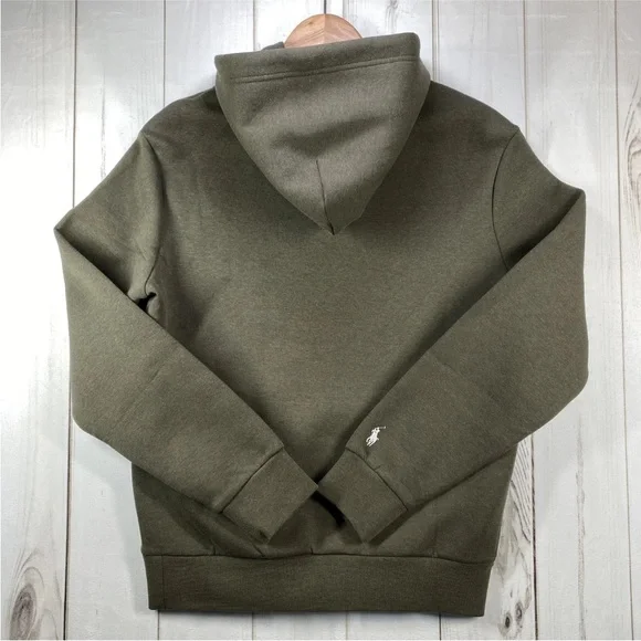 Polo Ralph Lauren Hoodie Mens Small Green Script Logo Pullover NWT Retail: $148 - Picture 8 of 13